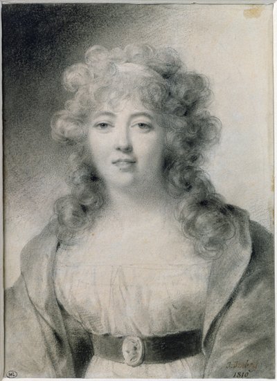 Madame de Stael (1766-1817), 1810 von Jean Baptiste Isabey